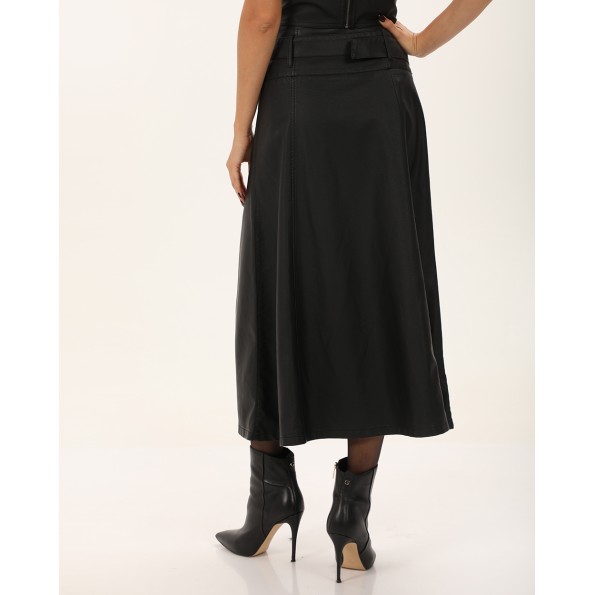 Γυναικεία midi φούστα ATTRATTIVO 9919513 μαύρη Γυναικεία