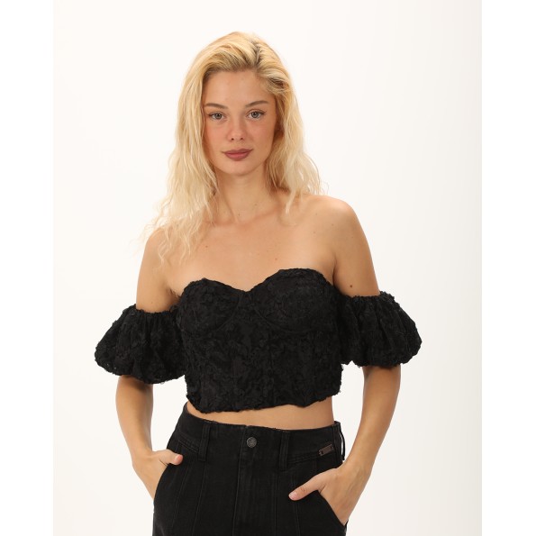 Γυναικείο μπούστο ATTRATTIVO 9920136 μαύρο