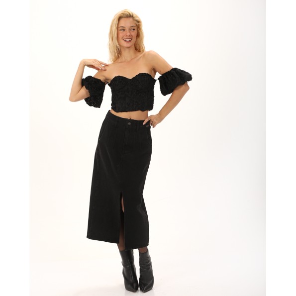 Γυναικείο μπούστο ATTRATTIVO 9920136 μαύρο Γυναικεία