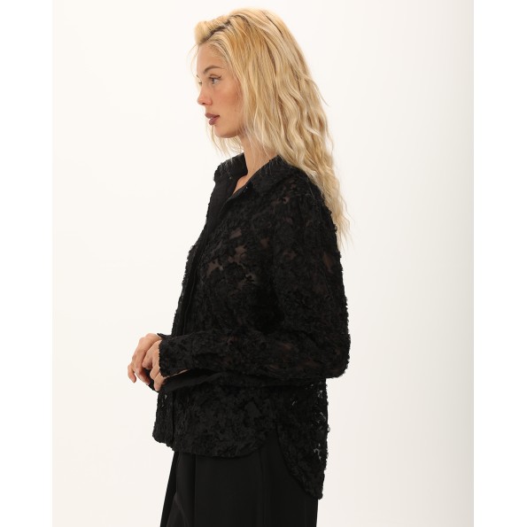 Γυναικείο πουκάμισο ATTRATTIVO 9920137 μαύρο Γυναικεία