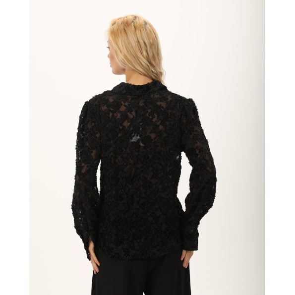 Γυναικείο πουκάμισο ATTRATTIVO 9920137 μαύρο Γυναικεία