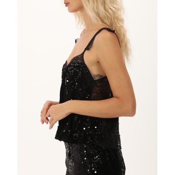 Γυναικείο top ATTRATTIVO 9920143 μαύρο Γυναικεία