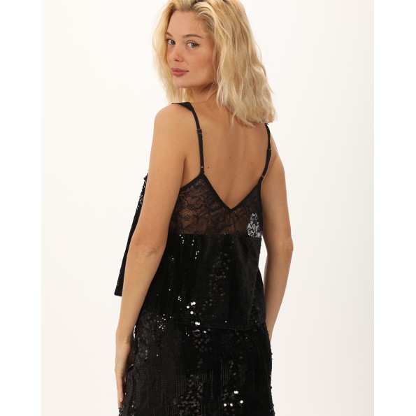 Γυναικείο top ATTRATTIVO 9920143 μαύρο Γυναικεία