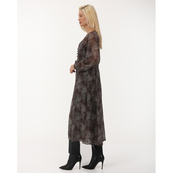 Γυναικεία μακριά tunic ATTRATTIVO 92210727 λεοπάρ Γυναικεία