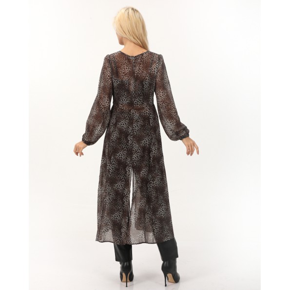 Γυναικεία μακριά tunic ATTRATTIVO 92210727 λεοπάρ Γυναικεία