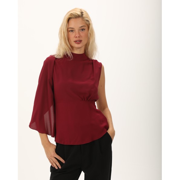 Γυναικείο top ATTRATTIVO 9920154 μπορντό