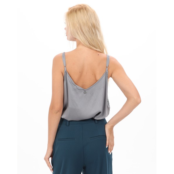 Γυναικείο lingerie top ATTRATTIVO 9919553 ασημί Γυναικεία