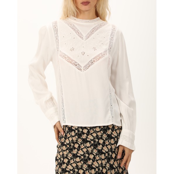 Γυναικεία μπλούζα ATTRATTIVO 9919558 λευκή