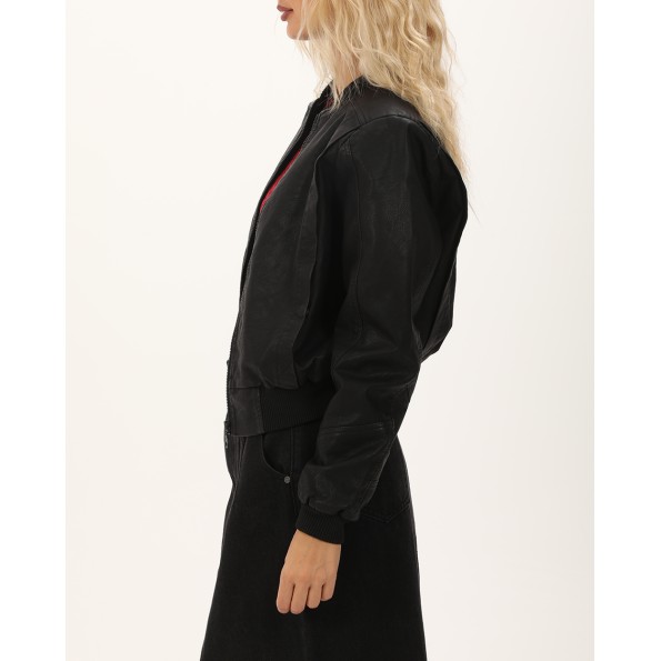 Γυναικείο bomber jacket ATTRATTIVO 9919196 μαύρο Γυναικεία