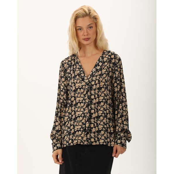 Γυναικεία tunic ATTRATTIVO 9919245 μαύρη floral