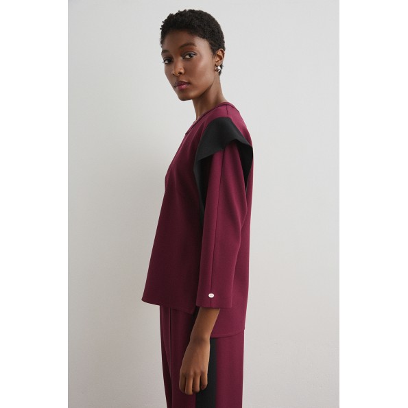 Γυναικεία μπλούζα BILL COST 10-030980-0 μπορντό Γυναικεία