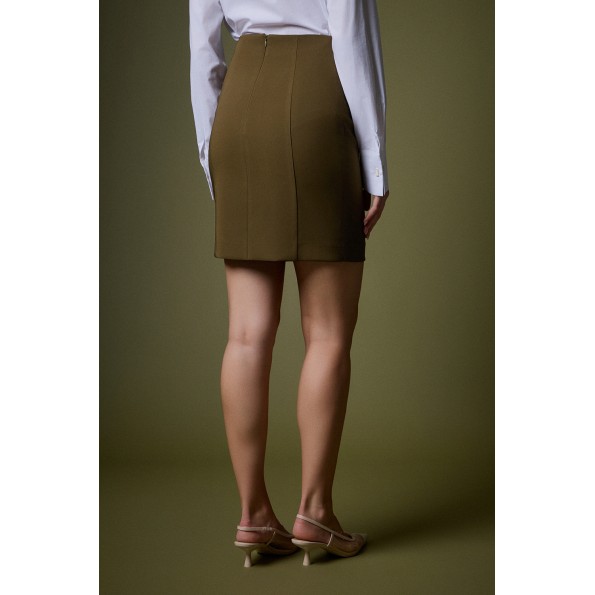 Γυναικεία mini φούστα BILL COST 10-030984-0 λαδί Γυναικεία