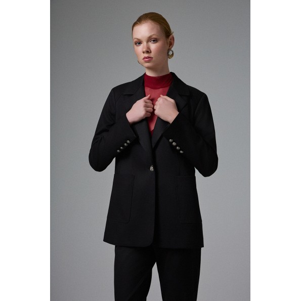 Γυναικείο σακάκι BILL COST 10-060792-0 μαύρο Γυναικεία