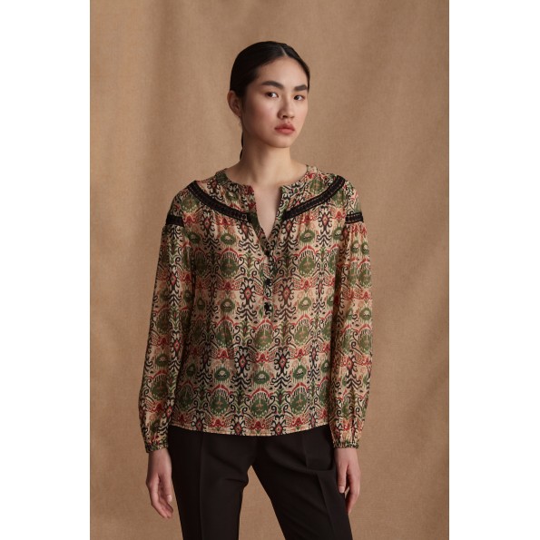 Γυναικεία μπλούζα MARINA V PARIS FW24-701 μπεζ Γυναικεία