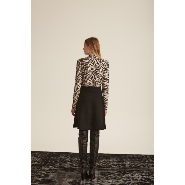 Γυναικεία μπλούζα MARINA V PARIS FW24-907 zebra print Γυναικεία
