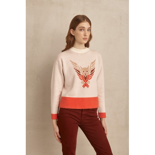 Γυναικείο πουλόβερ MARINA V PARIS FW23-101 ροζ Γυναικεία