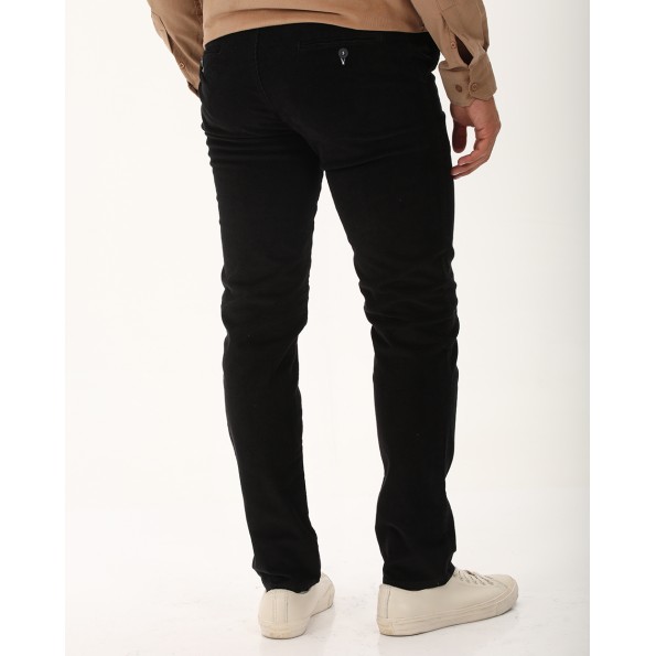 Ανδρικό κοτλέ chino παντελόνι DORS 2035003.C04 μαύρο Ανδρικά