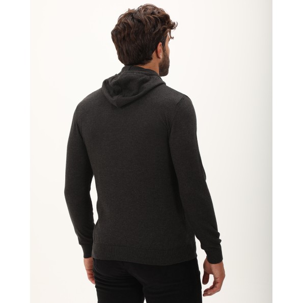 Ανδρική πλεκτή ζακέτα DORS 1237013.C03 ανθρακί Ανδρικά