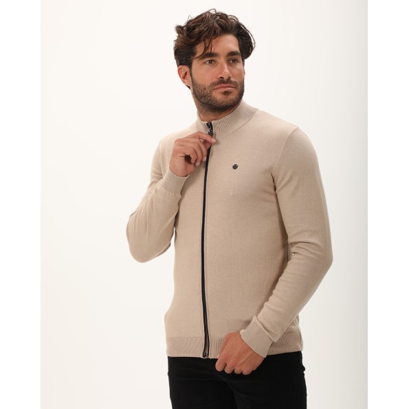 Ανδρική πλεκτή ζακέτα DORS 1237024.C01 μπεζ Ανδρικά