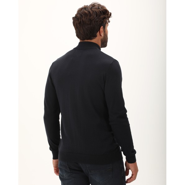 Ανδρική πλεκτή ζακέτα DORS 1237024.C02 ναυτικό μπλε Ανδρικά