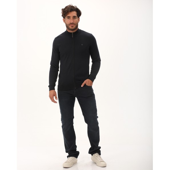 Ανδρική πλεκτή ζακέτα DORS 1237024.C02 ναυτικό μπλε Ανδρικά