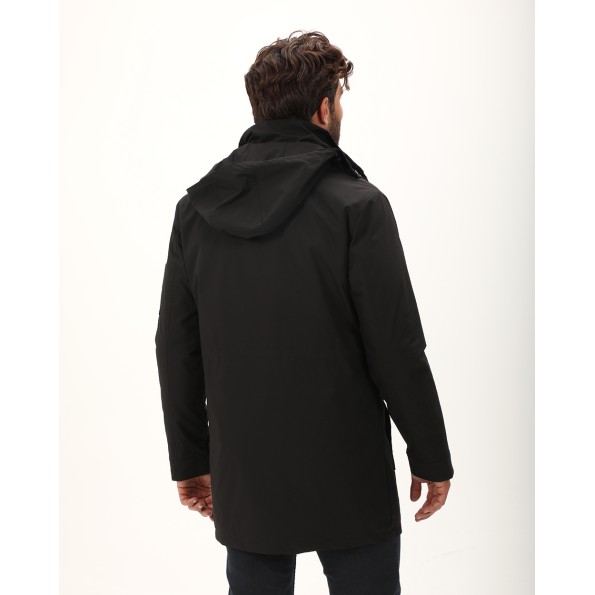 Ανδρικό μακρύ μπουφάν DORS 3037005.C04 μαύρο Ανδρικά