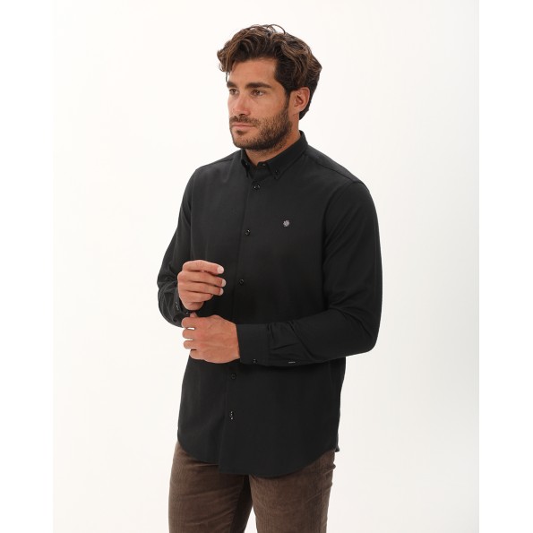 Ανδρικό πουκάμισο DORS 1037014.C03 μαύρο Ανδρικά