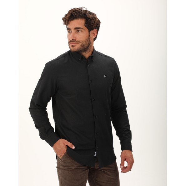 Ανδρικό πουκάμισο DORS 1037014.C03 μαύρο Ανδρικά