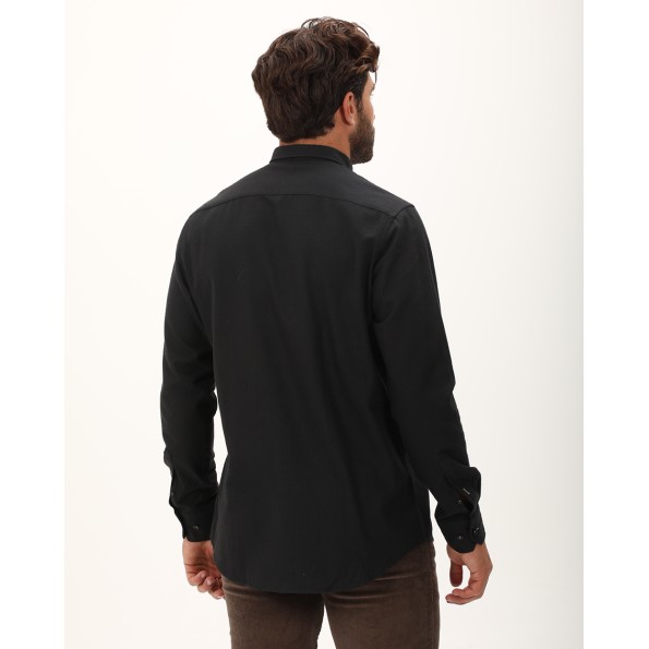 Ανδρικό πουκάμισο DORS 1037014.C03 μαύρο Ανδρικά