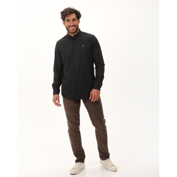 Ανδρικό πουκάμισο DORS 1037014.C03 μαύρο Ανδρικά