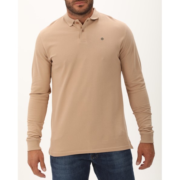 Ανδρική polo μπλούζα DORS 1137001.C02 μπεζ