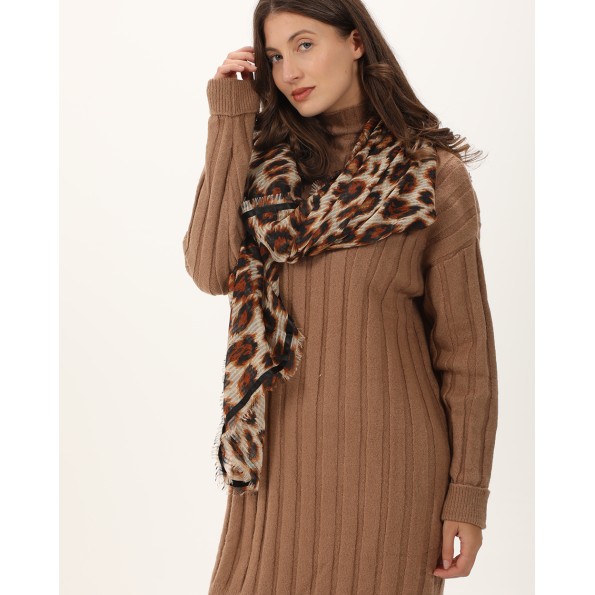 Γυναικείο φουλάρι ALE 8J22398 animal print Γυναικεία