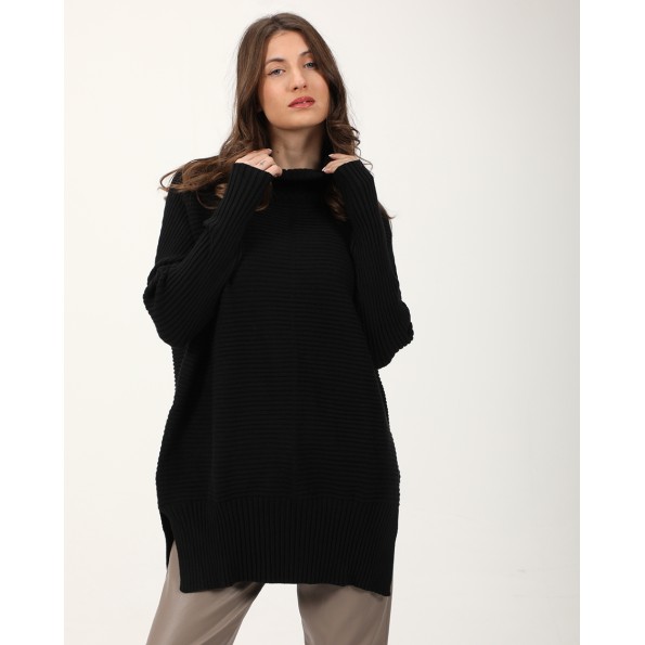 Γυναικείο πουλόβερ ALE 8P19379E μαύρο