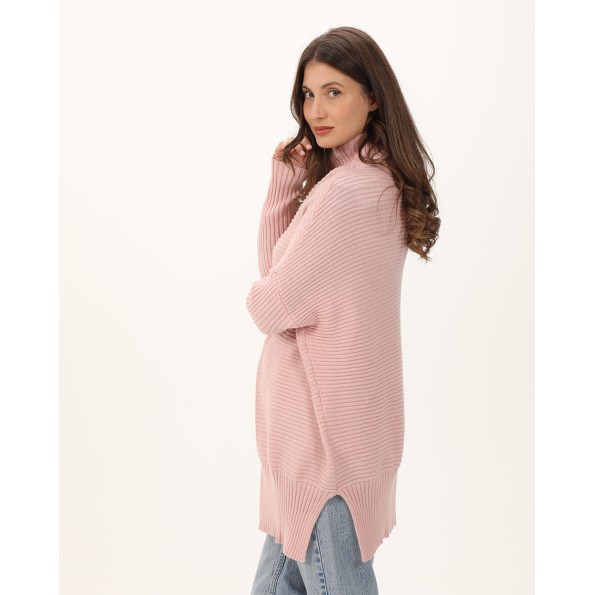 Γυναικεία πλεκτή μπλούζα ALE 8P19379H ροζ Γυναικεία