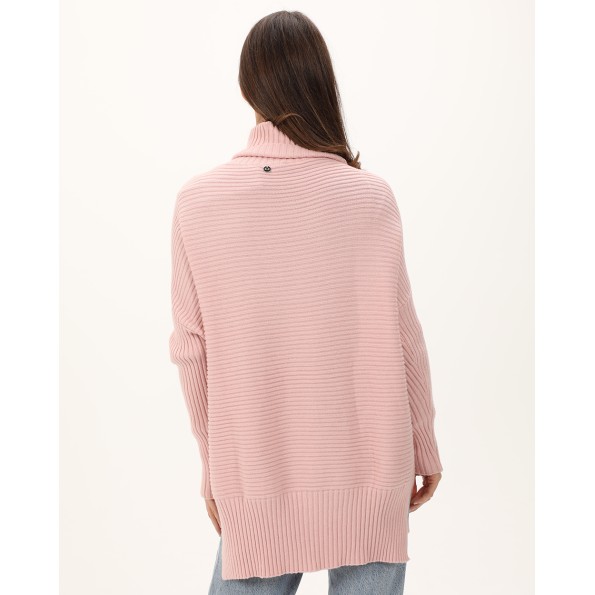 Γυναικεία πλεκτή μπλούζα ALE 8P19379H ροζ Γυναικεία