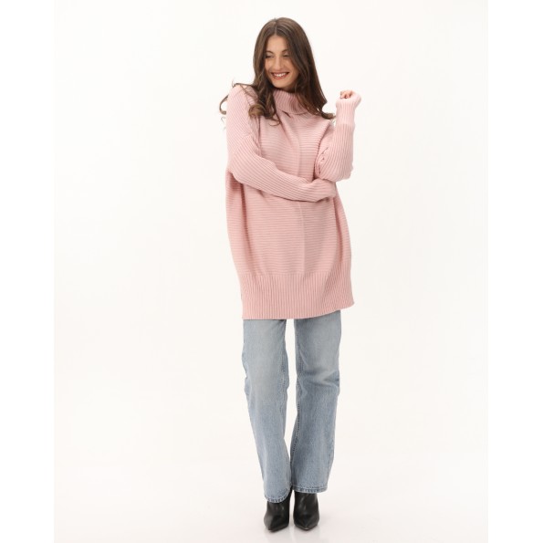 Γυναικεία πλεκτή μπλούζα ALE 8P19379H ροζ Γυναικεία