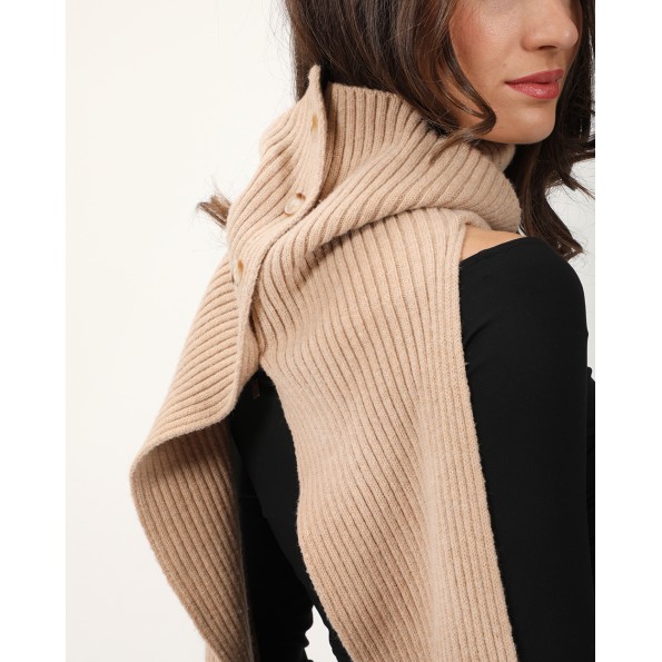 Γυναικείος γιακάς ATTRATTIVO 9J22313 μπεζ Γυναικεία