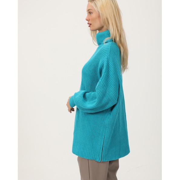 Γυναικείο πουλόβερ ATTRATTIVO 9P21272 μπλε Γυναικεία