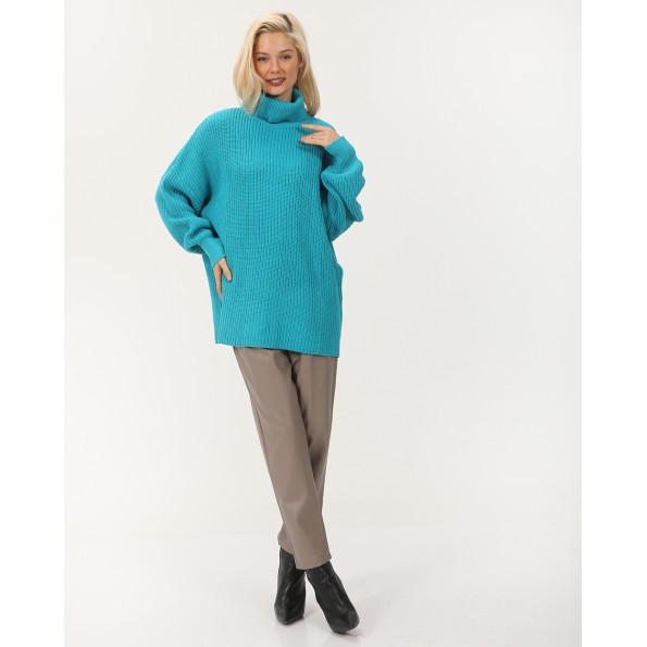 Γυναικείο πουλόβερ ATTRATTIVO 9P21272 μπλε Γυναικεία