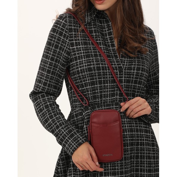 Γυναικείο τσαντάκι κινητού ATTRATTIVO 9T19856H μπορντό Γυναικεία