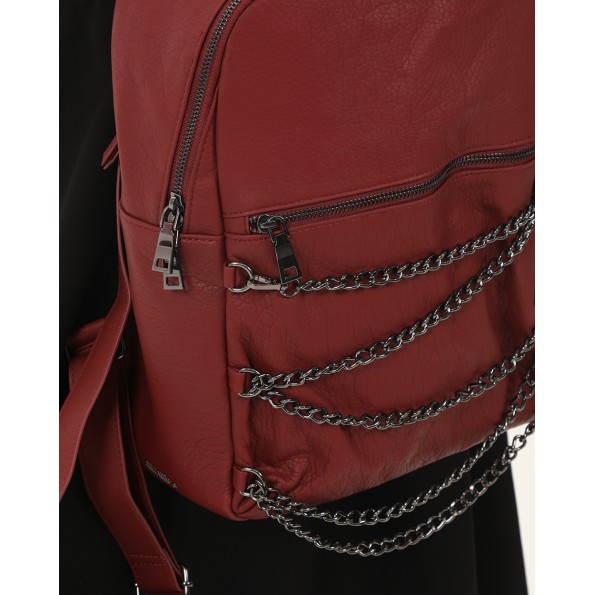 Γυναικείο σακίδιο πλάτης ATTRATTIVO 9T22050 μπορντό Γυναικεία