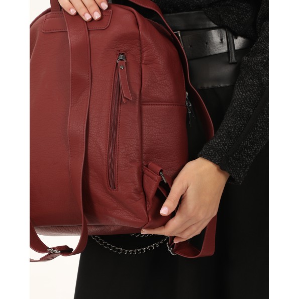 Γυναικείο σακίδιο πλάτης ATTRATTIVO 9T22050 μπορντό Γυναικεία