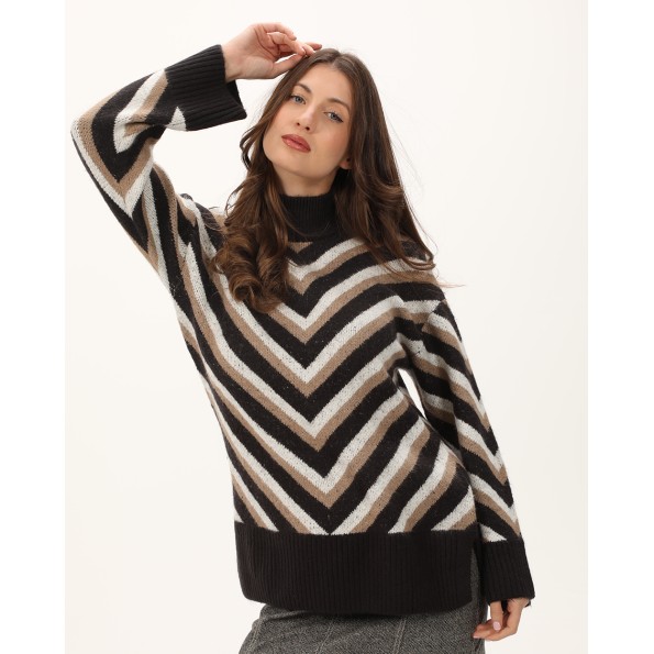 Γυναικείο πουλόβερ ATTRATTIVO 9P22091 πολύχρωμο