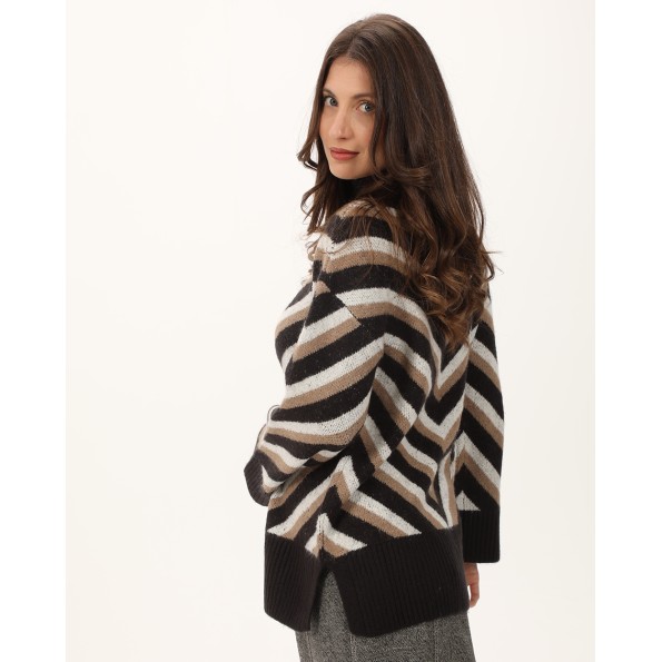 Γυναικείο πουλόβερ ATTRATTIVO 9P22091 πολύχρωμο Γυναικεία