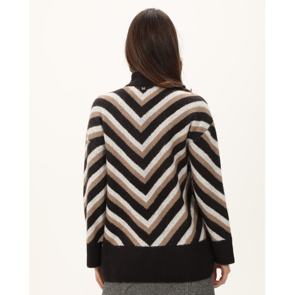 Γυναικείο πουλόβερ ATTRATTIVO 9P22091 πολύχρωμο Γυναικεία