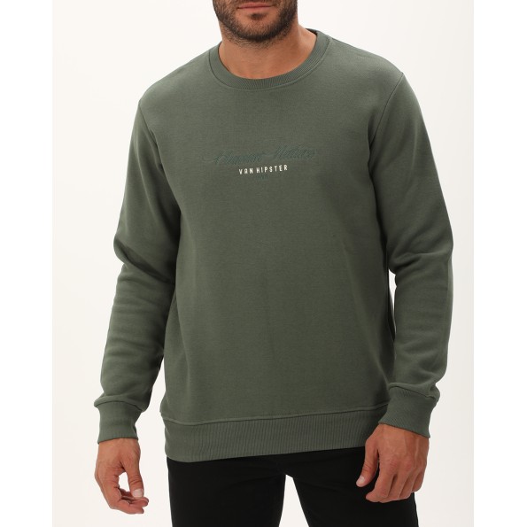 Ανδρική φούτερ μπλούζα VAN HIPSTER 72271 χακί