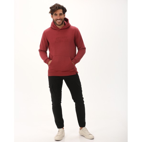 Ανδρική φούτερ μπλούζα VAN HIPSTER 72274 κόκκινη Ανδρικά