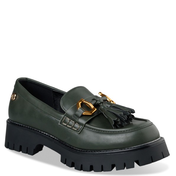 Γυναικεία loafers ENVIE E32-20030 χακί Γυναικεία