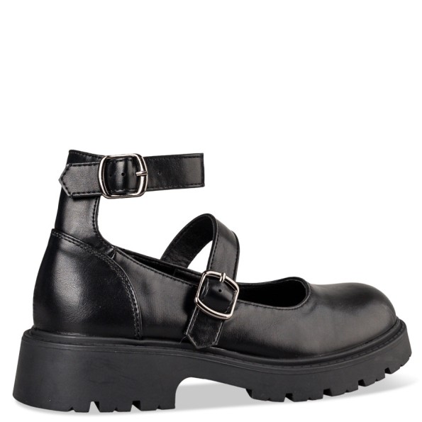 Γυναικείες chunky μπαλαρίνες MISS NV V31-20006 μαύρες Γυναικεία