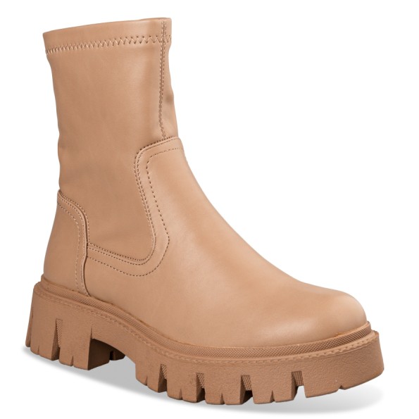 Γυναικεία μποτάκια ENVIE E10-20455 μπεζ Γυναικεία